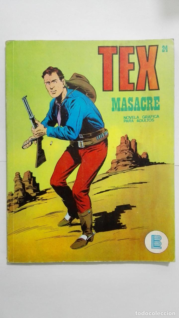 C&oacute;mics: TEX N&ordm; 24, MASACRE, EDICIONES BURU LAN 1971 - Foto 1