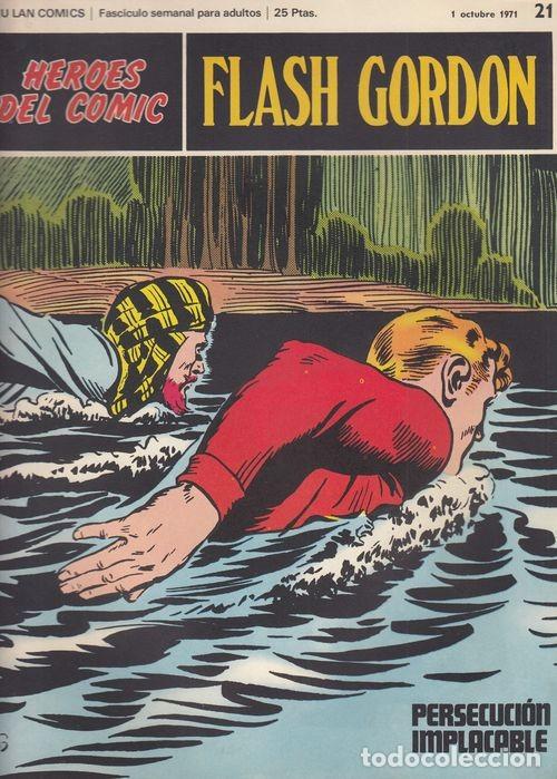 C&oacute;mics: HEROES DEL COMIC - FLASH GORDON - BURULAN - FASCICULO N&ordm; 21 - Foto 1