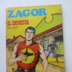 Cómics: ZAGOR Nº 21. EL IMPOSTOR. BURU LAN 1972 CS188. Lote 174446438