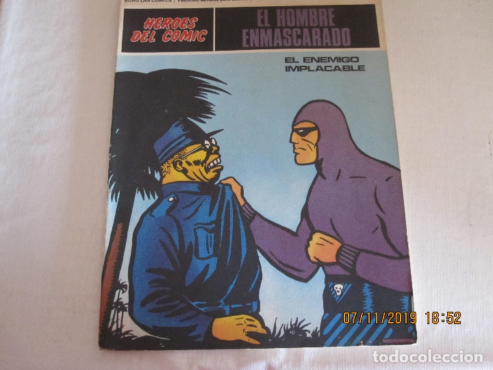 Cómics: EL HOMBRE ENMASCARADO HEROES DEL COMIC BURU LAN 1971 Nº 25 EN MUY BUEN ESTADO - Foto 1 - 182970133