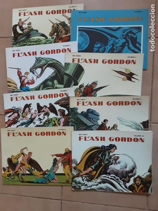 C&oacute;mics: FLASH GORDON, MAC RACOY, EDICIONES B.O. 1978 LOS 8 VOL&Uacute;MENES - Foto 1