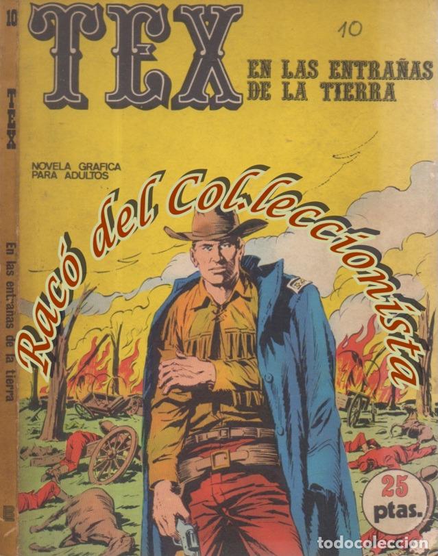 Cómics: TEX Nº 10, EN LAS ENTRAÑAS DE LA TIERRA , EDITORIAL BURU LAN, BURULAN, 1971 - Foto 1 - 302550973