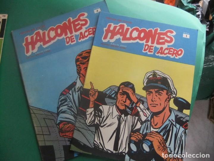 C&oacute;mics: HALCONES DE ACERO NUMEROS 1 Y 4 BURULAN EDICIONES - Foto 1