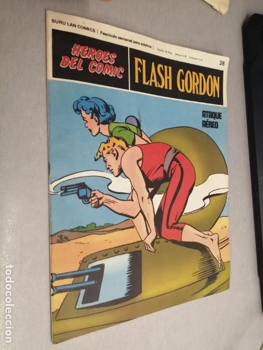 C&oacute;mics: FLASH GORDON N&ordm; 28: ATAQUE A&Eacute;REO / H&Eacute;ROES DEL C&Oacute;MIC - BURU LAN - Foto 1