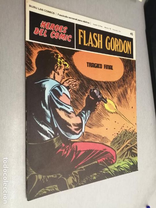C&oacute;mics: FLASH GORDON N&ordm; 45: TR&Aacute;GICO FINAL / H&Eacute;ROES DEL C&Oacute;MIC - BURU LAN - Foto 1
