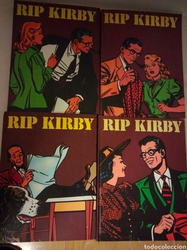 RIP KIRBY COMPLETA 4 TOMOS BURULAN (Tebeos y Comics - Buru-Lan - Rip Kirby)