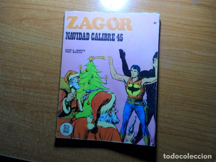 ZAGOR - 41 NAVIDAD CALIBRE 45 - 1972 EDITORIAL BURULAN BURU LAN (Tebeos y Comics - Buru-Lan - Zagor)