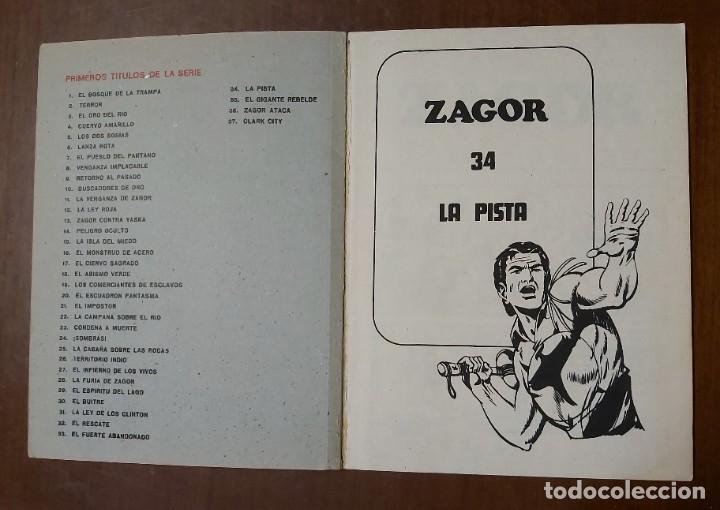C&oacute;mics: Tebeo / c&oacute;mic Zagor n&ordm; 34, La pista - Foto 2