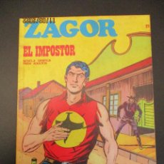 Cómics: ZAGOR (1971, BURU LAN) 21 · 1-IV-1972 · EL IMPOSTOR. Lote 324212153