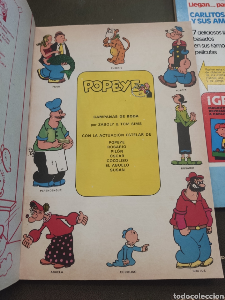 C&oacute;mics: 2 tebeos, Popeye n&deg;21 y 23, buru-lan - Foto 3