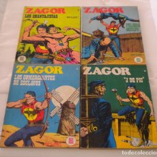 Cómics: ZAGOR ***LOTE NºS 14/19/44/56*** (1972/73). Lote 338444543