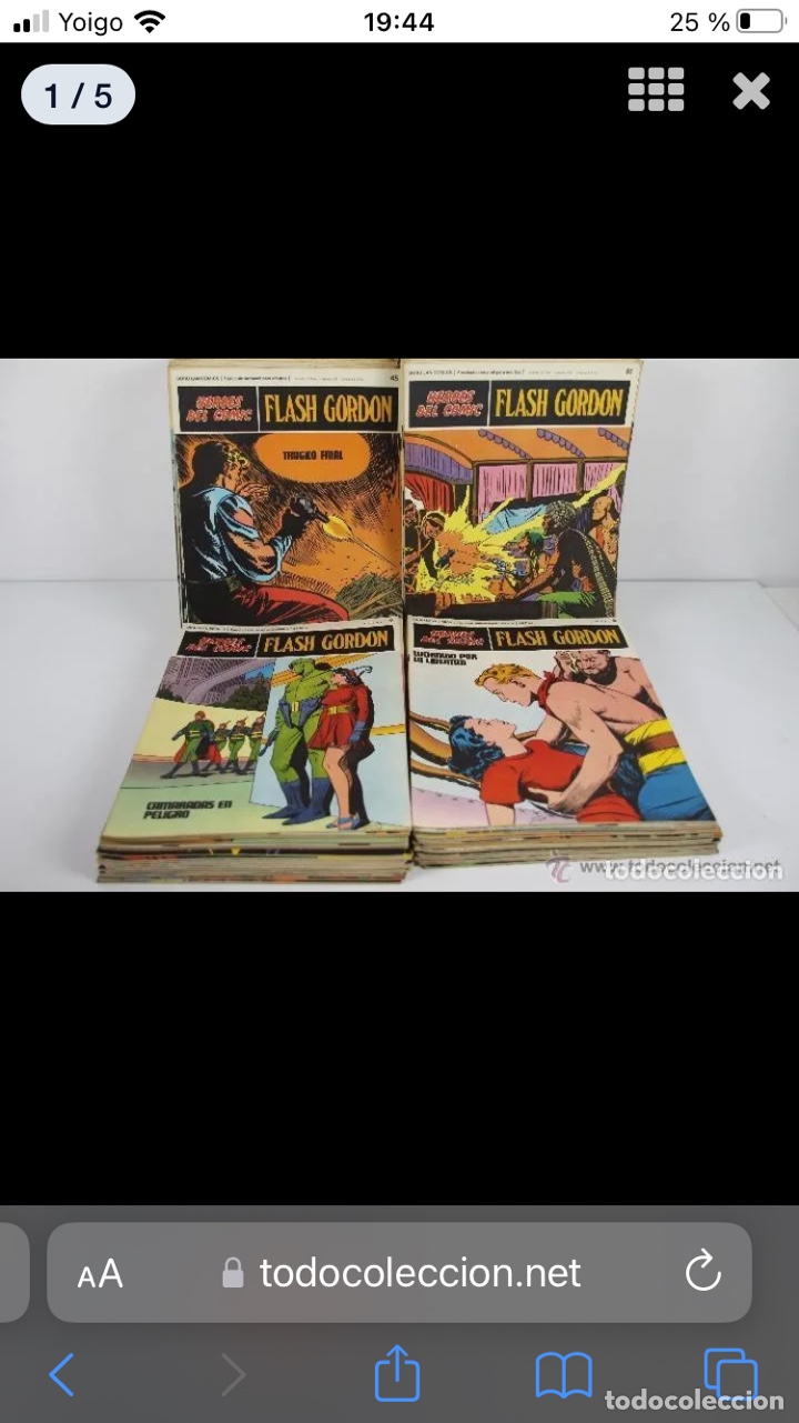 C&oacute;mics: FLASH GORDON H&eacute;roes del c&oacute;mic BURU LAN . Colecci&oacute;n completa 128 c&oacute;mics - Foto 4