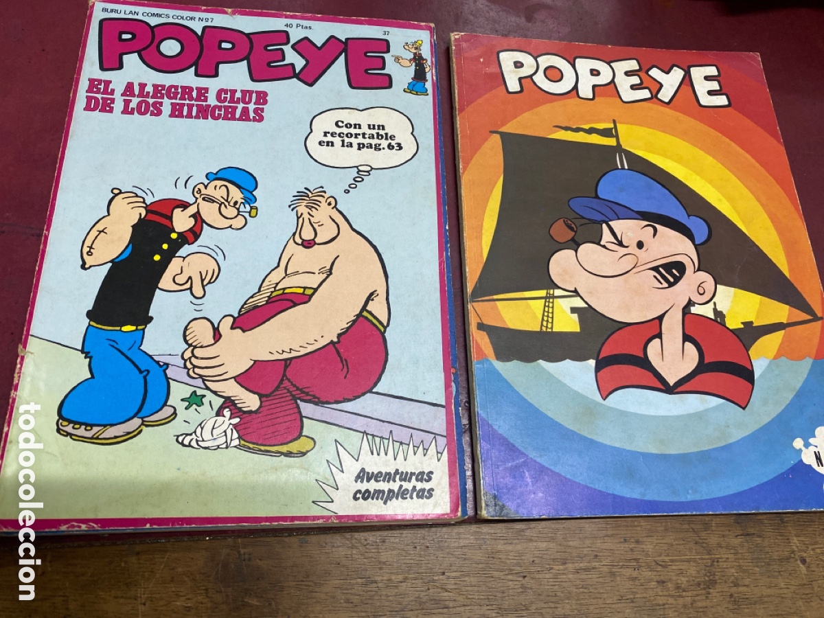 C&oacute;mics: LOTE 2 TEBEOS DE POPEYE- BURU LAN EDICIONES Y EDICIONES MAISAL - Foto 1
