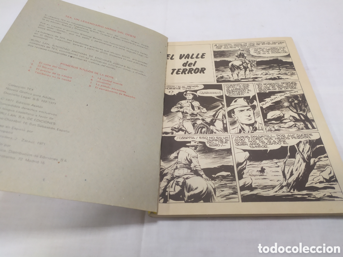 C&oacute;mics: TEX, el valle del terror, n&uacute;mero 1. Buru Lan Ediciones, 1971 - Foto 3