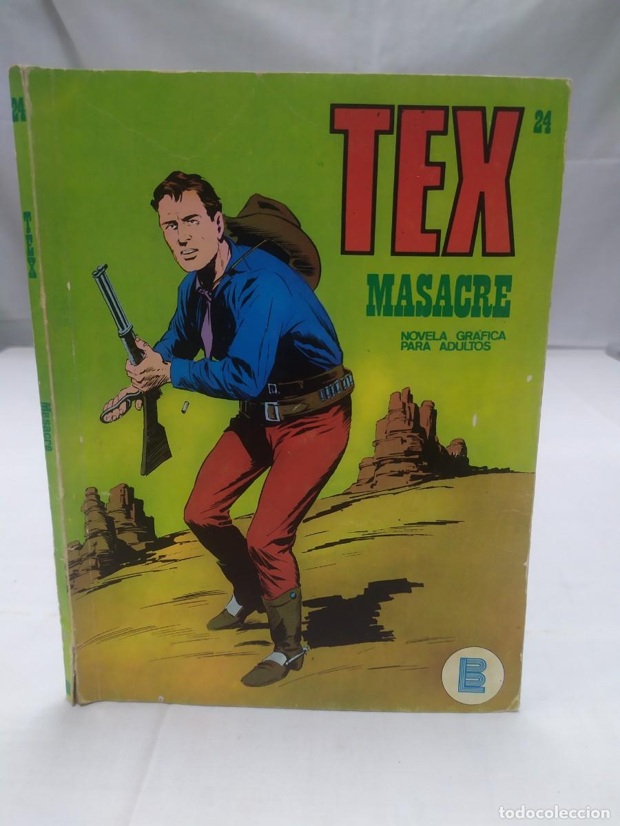 C&oacute;mics: TEX, masacre, n&uacute;mero 24. Buru Lan Ediciones, 1972 - Foto 1