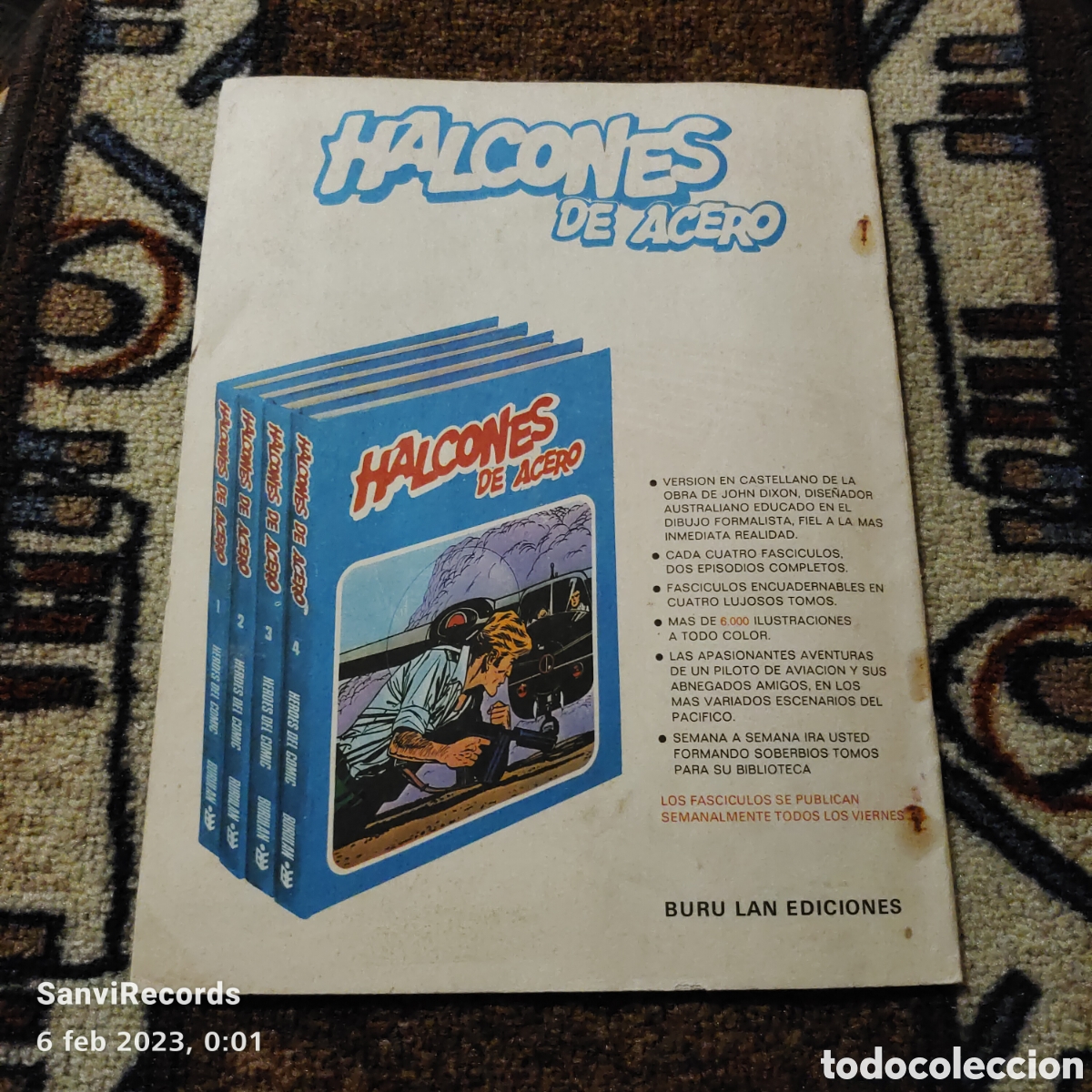 C&oacute;mics: H&Eacute;ROES DEL C&Oacute;MIC, HALCONES DE ACERO N&deg; 5 (BURULAN COMICS) - Foto 2