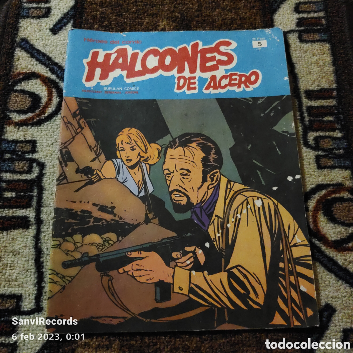 C&oacute;mics: H&Eacute;ROES DEL C&Oacute;MIC, HALCONES DE ACERO N&deg; 5 (BURULAN COMICS) - Foto 1