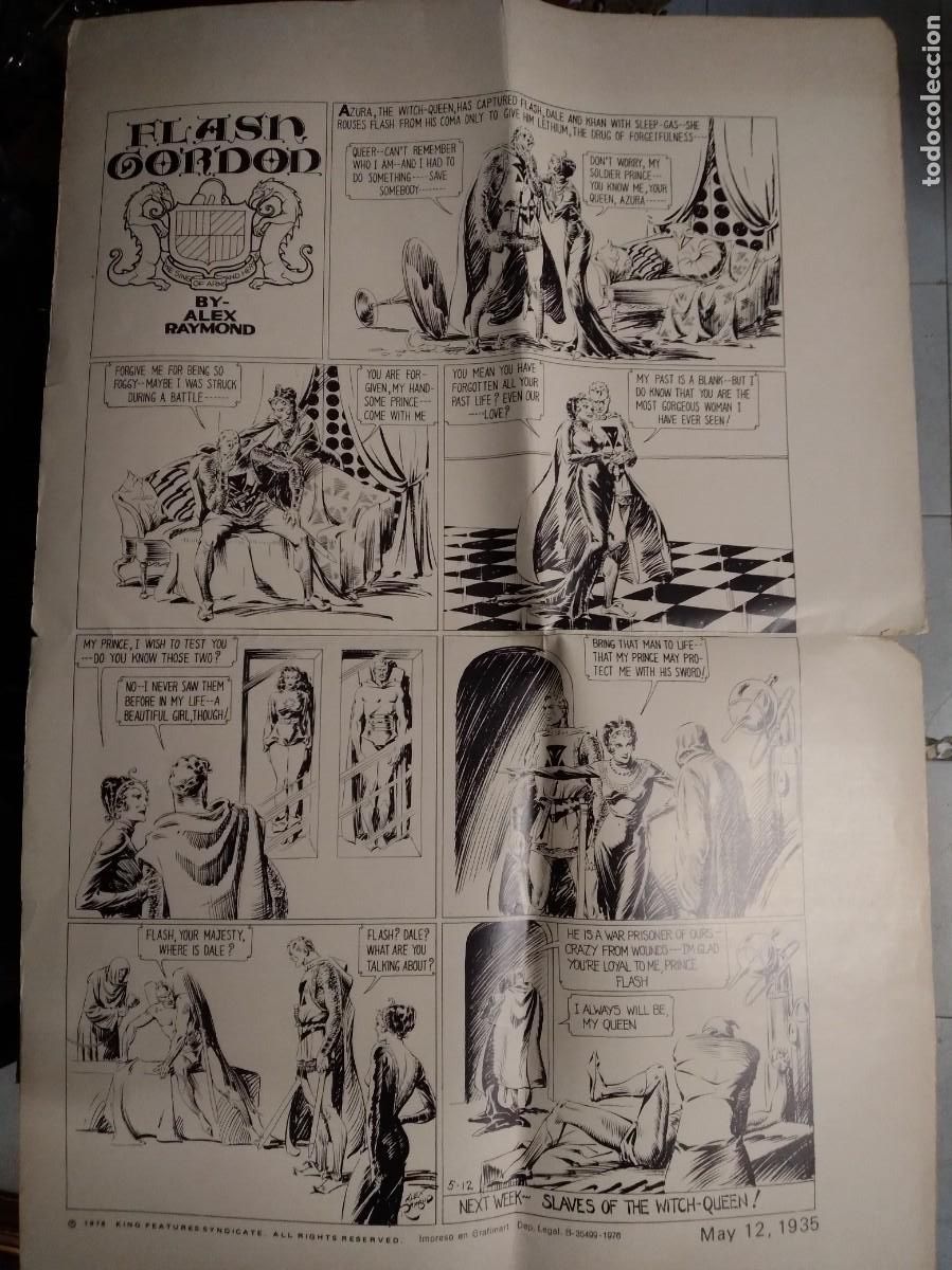 C&oacute;mics: Poster Flash Gordon 90x70 aprox. Enviamos doblado de origen - Foto 1