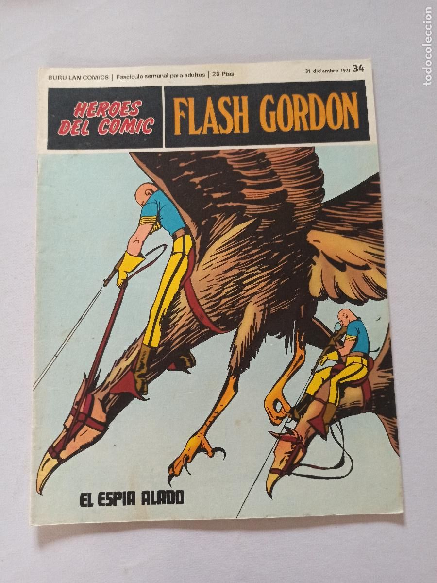 C&oacute;mics: FLASH GORDON N&ordm; 34 - HEROES DEL COMIC - BURU LAN (Q1) - Foto 1