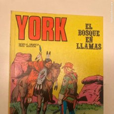 Cómics: YORK Nº 2. EL BOSQUE EN LLAMAS. BURU LAN 1971