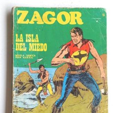 Cómics: ZAGOR Nº15, LA ISLA DEL MIEDO, BURU LAN-COMIC, TEBEO, EDITORIALES CLASICAS.