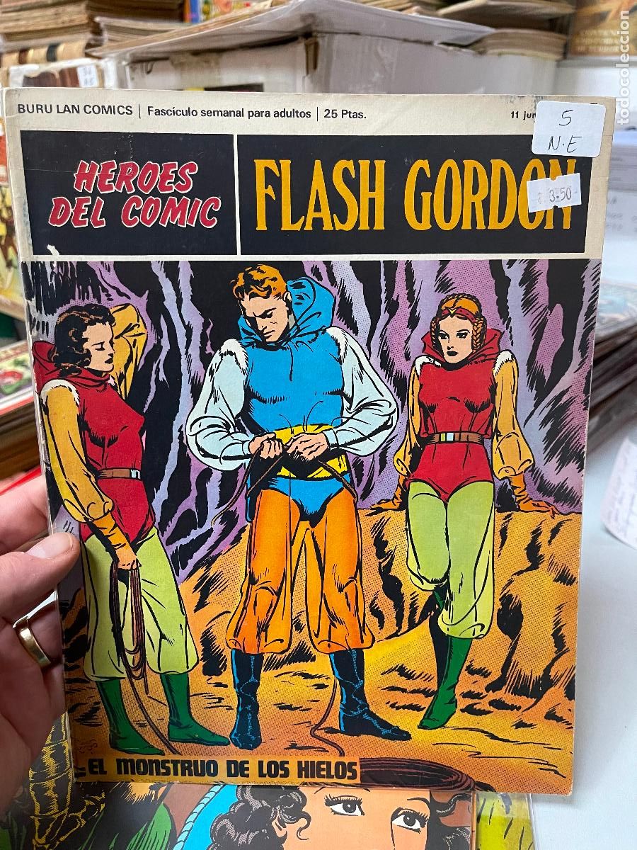C&oacute;mics: BURULAN HEROES DEL COMIC FLASH GORDON NUMERO 5 NORMAL ESTADO - Foto 1