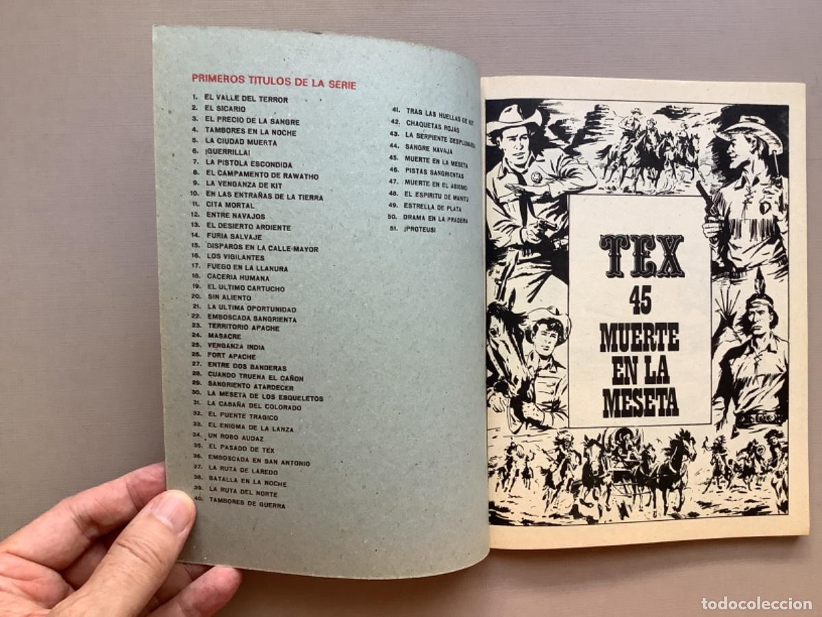 C&oacute;mics: TEX 45 MUERTE EN LA MESETA EXCELENTE ESTADO - Foto 2