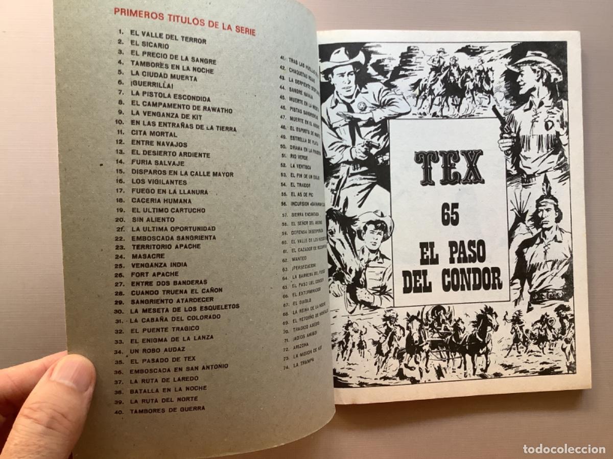 C&oacute;mics: TEX 65 EL PASO DEL CONDOR EXCELENTE ESTADO - Foto 2