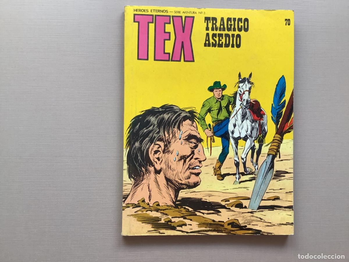 C&oacute;mics: TEX 70 TR&Aacute;GICO ASEDIO EXCELENTE ESTADO - Foto 1