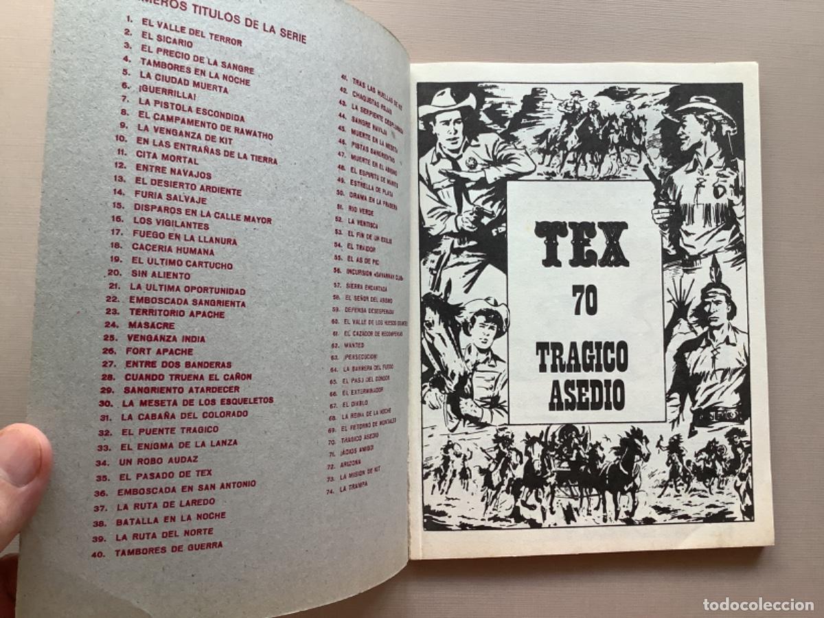 C&oacute;mics: TEX 70 TR&Aacute;GICO ASEDIO EXCELENTE ESTADO - Foto 2