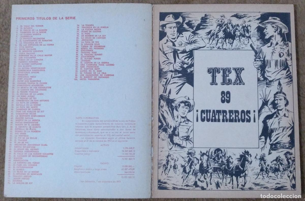 C&oacute;mics: TEX n&ordm; 89 (Buru Lan 1974) - Foto 2