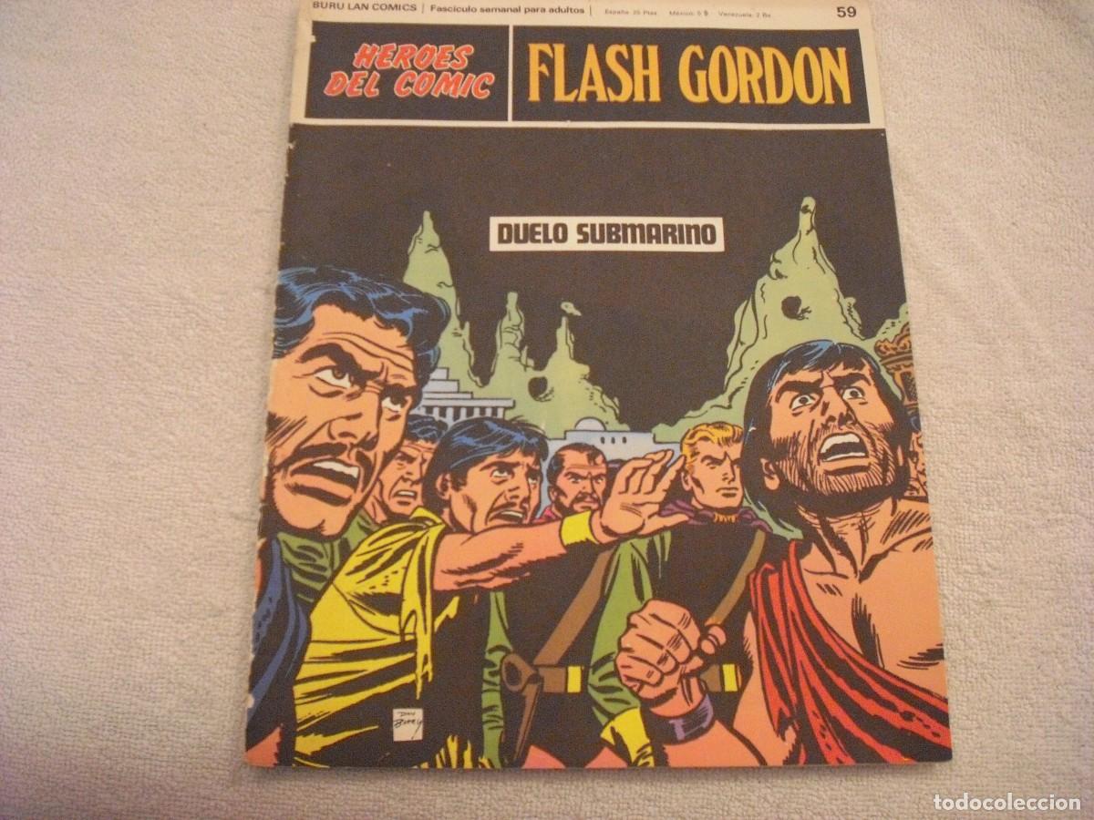 C&oacute;mics: HEROES DEL COMIC . FLASH GORDON 59 , DUELO SUBMARINO - Foto 1