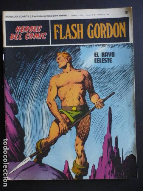 C&oacute;mics: FLASH GORDON COLECCION HEROES DEL COMIC N&ordm; 01 EL RAYO CELESTE - Foto 1