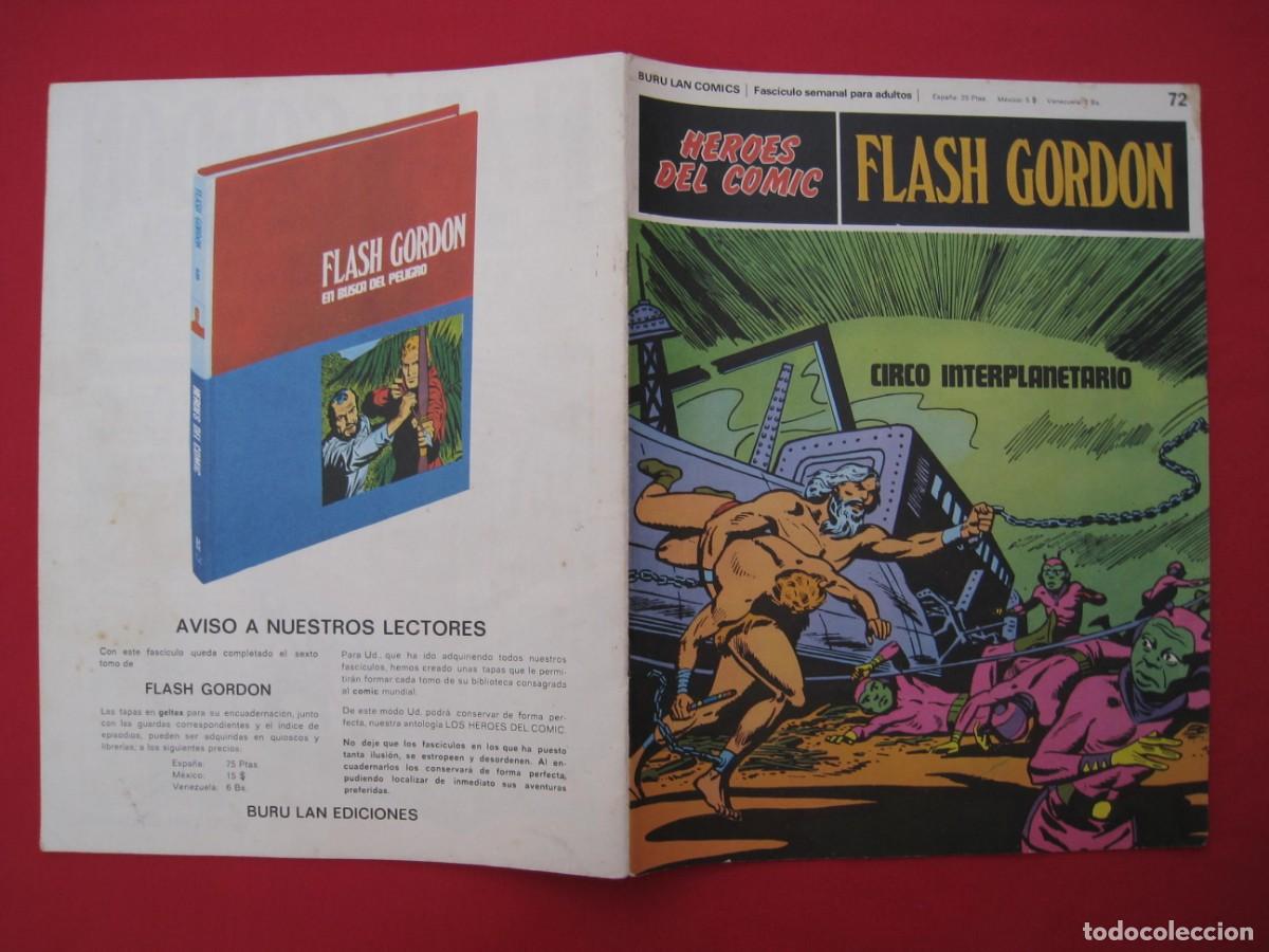 C&oacute;mics: HEROES DEL COMIC - FLASH GORDON - N&ordm; 72 - EDICIONES BURU LAN. - Foto 2
