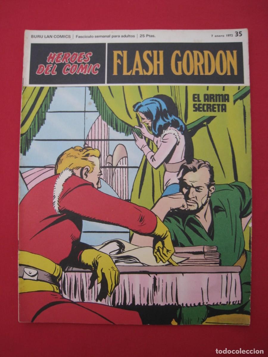 C&oacute;mics: HEROES DEL COMIC - FLASH GORDON - N&ordm; 35 - EDICIONES BURU LAN. - Foto 1