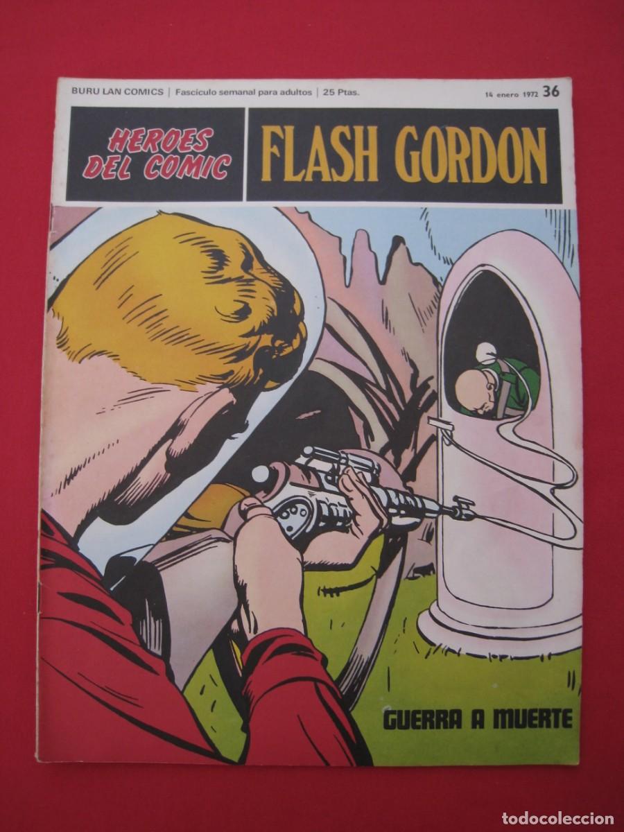 C&oacute;mics: HEROES DEL COMIC - FLASH GORDON - N&ordm; 36 - EDICIONES BURU LAN. - Foto 1