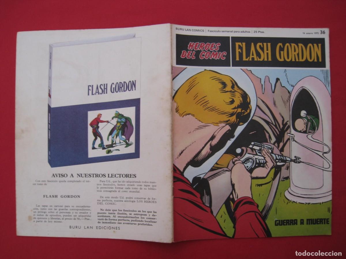 C&oacute;mics: HEROES DEL COMIC - FLASH GORDON - N&ordm; 36 - EDICIONES BURU LAN. - Foto 2