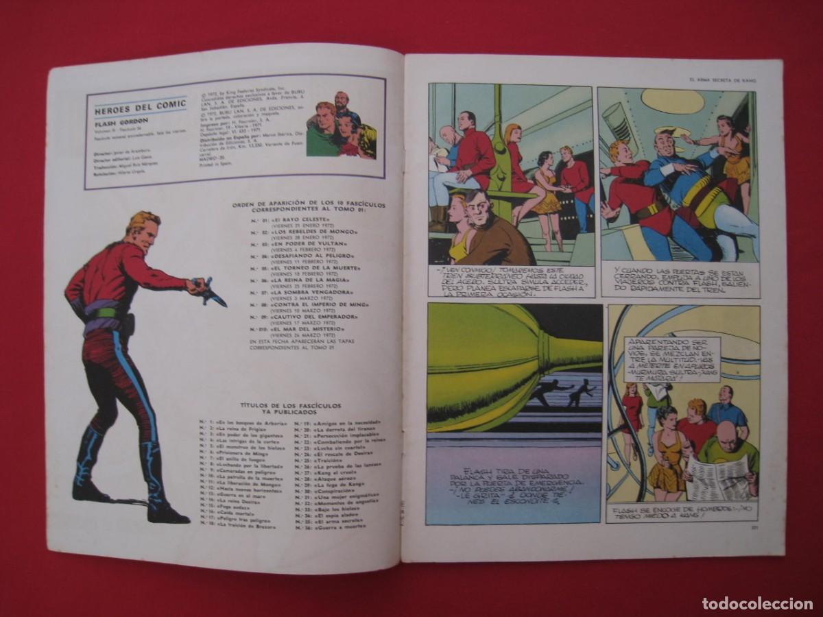 C&oacute;mics: HEROES DEL COMIC - FLASH GORDON - N&ordm; 36 - EDICIONES BURU LAN. - Foto 6