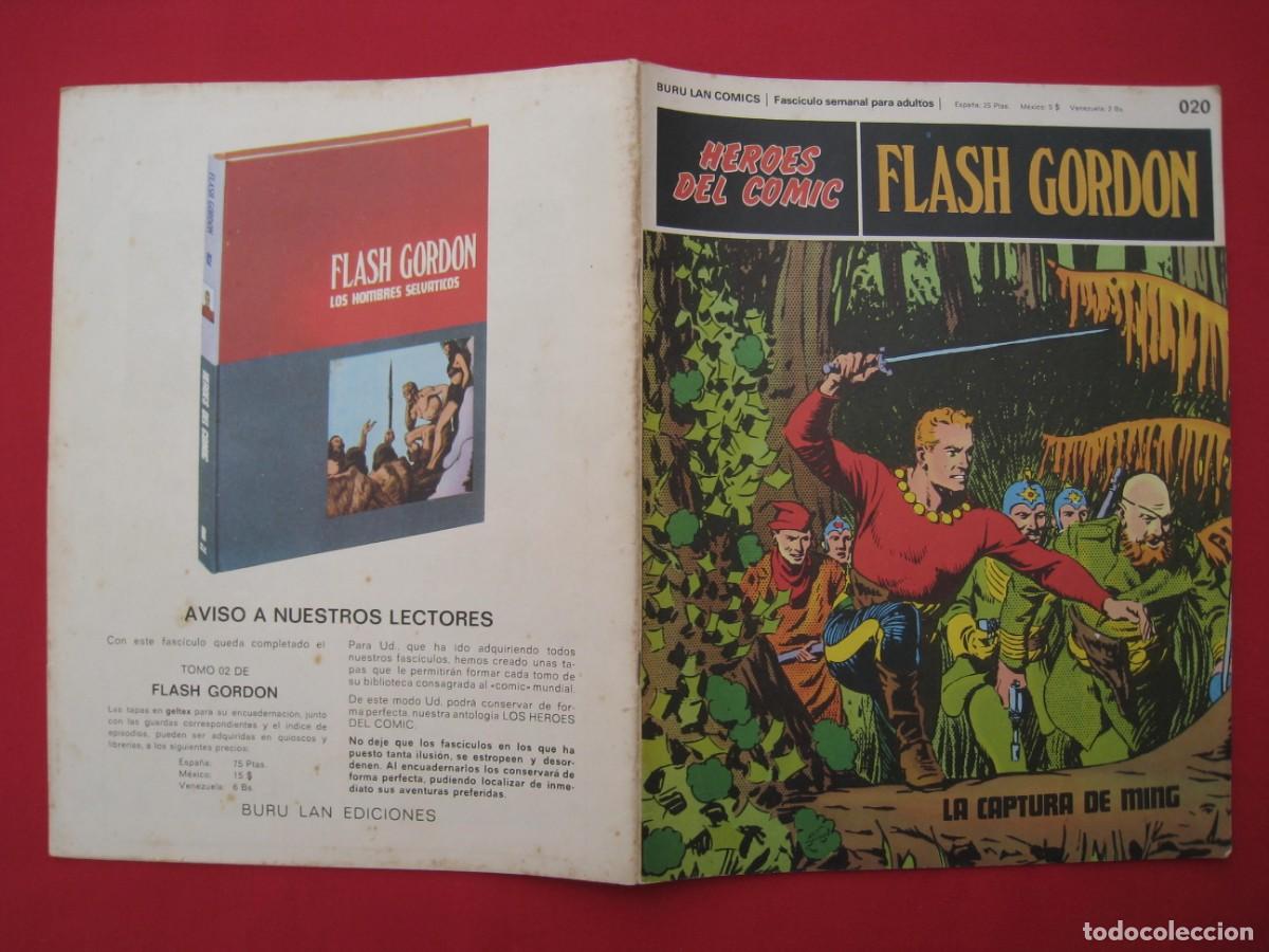 C&oacute;mics: HEROES DEL COMIC - FLASH GORDON - N&ordm; 20 - EDICIONES BURU LAN. - Foto 2