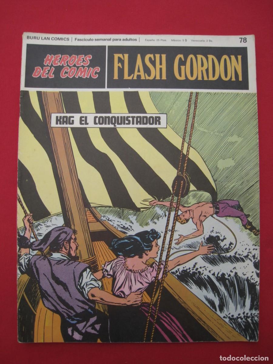 C&oacute;mics: HEROES DEL COMIC - FLASH GORDON - N&ordm; 78 - EDICIONES BURU LAN. - Foto 1