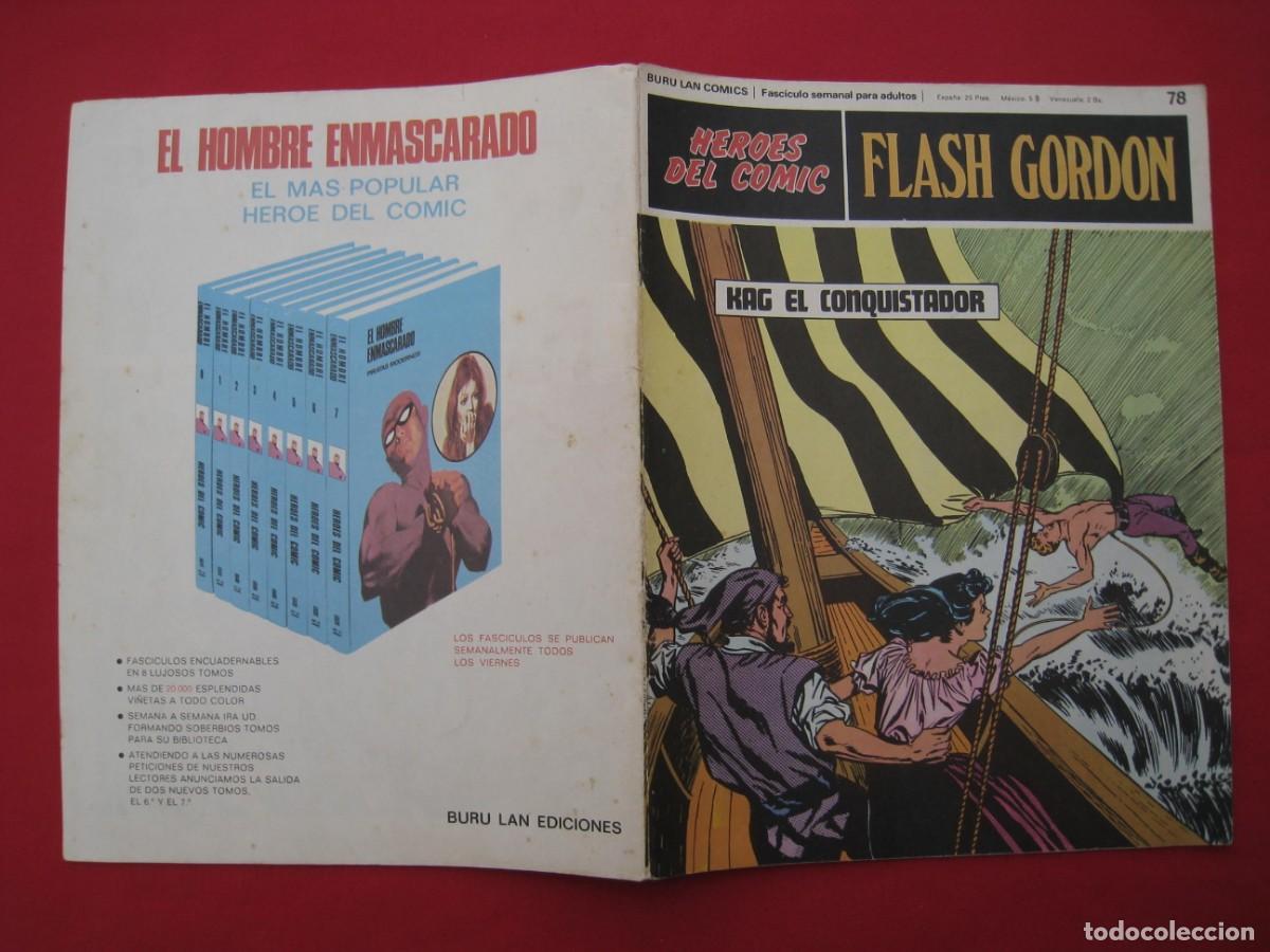 C&oacute;mics: HEROES DEL COMIC - FLASH GORDON - N&ordm; 78 - EDICIONES BURU LAN. - Foto 2