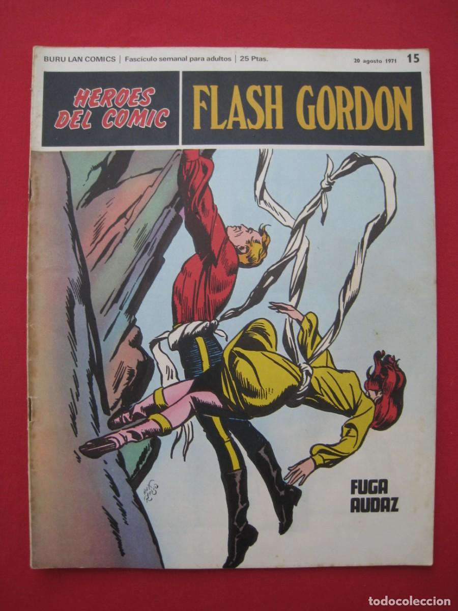 C&oacute;mics: HEROES DEL COMIC - FLASH GORDON - N&ordm; 15 - EDICIONES BURU LAN. - Foto 1