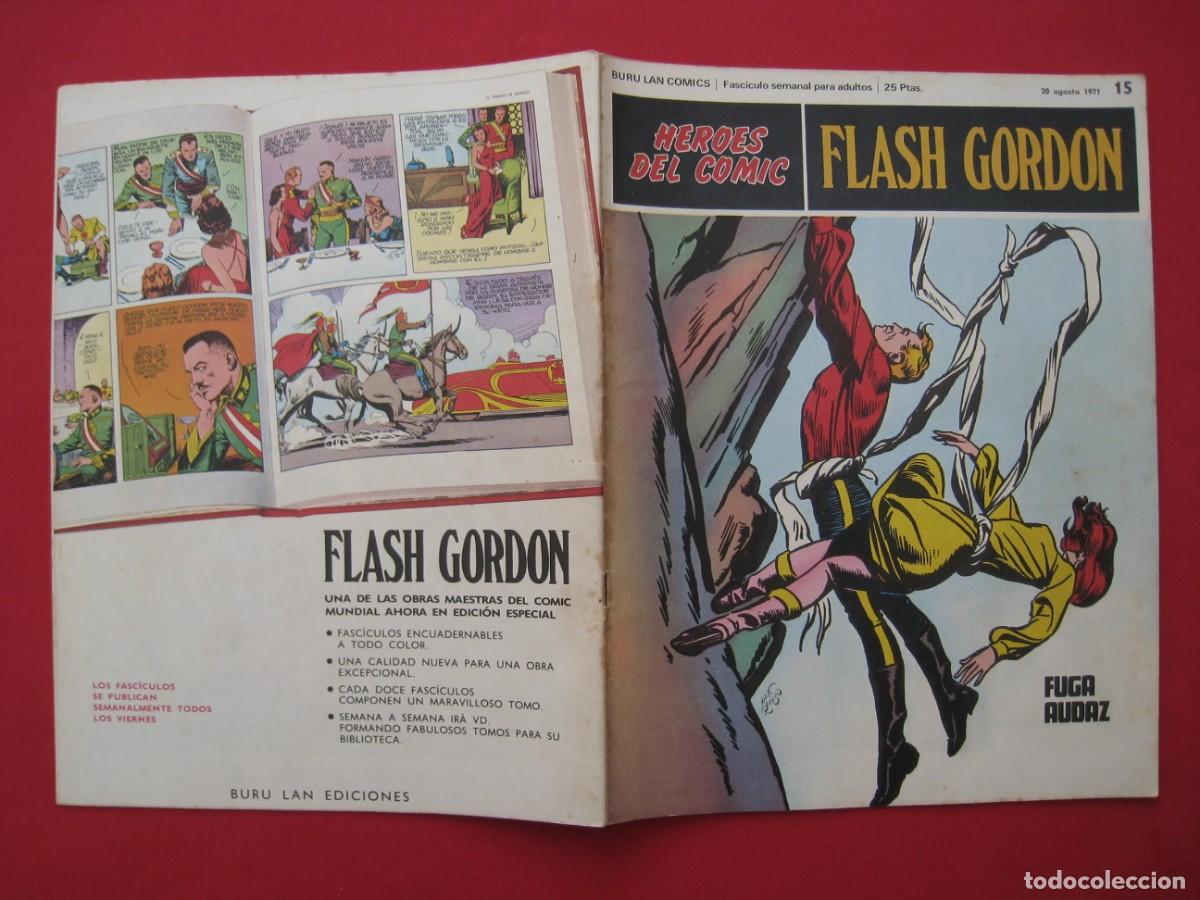C&oacute;mics: HEROES DEL COMIC - FLASH GORDON - N&ordm; 15 - EDICIONES BURU LAN. - Foto 2