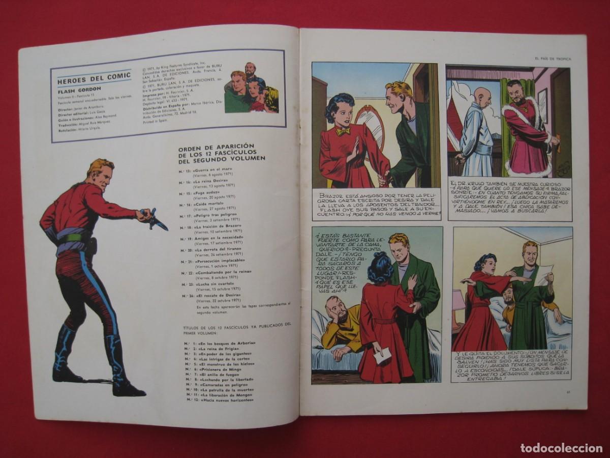 C&oacute;mics: HEROES DEL COMIC - FLASH GORDON - N&ordm; 15 - EDICIONES BURU LAN. - Foto 6
