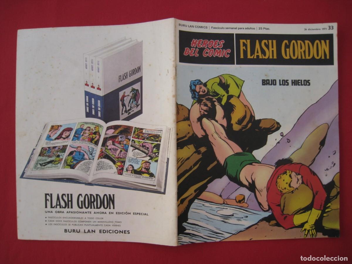 C&oacute;mics: HEROES DEL COMIC - FLASH GORDON - N&ordm; 33 - EDICIONES BURU LAN. - Foto 2