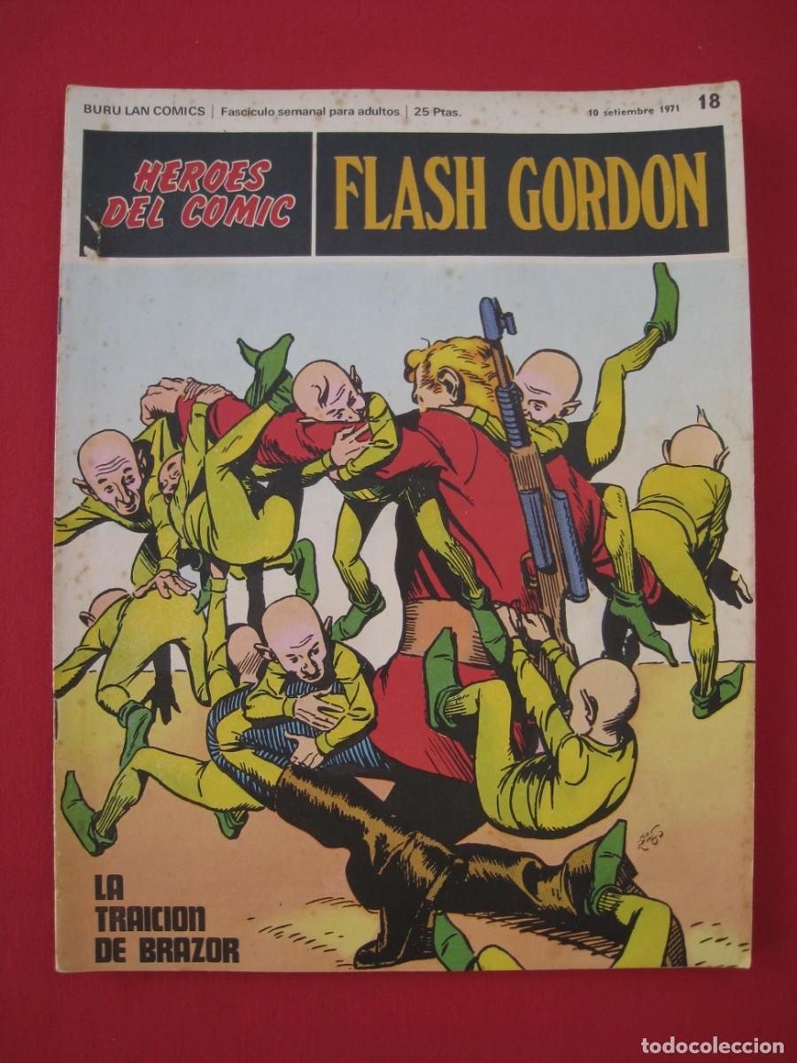 C&oacute;mics: HEROES DEL COMIC - FLASH GORDON - N&ordm; 18 - EDICIONES BURU LAN. - Foto 1