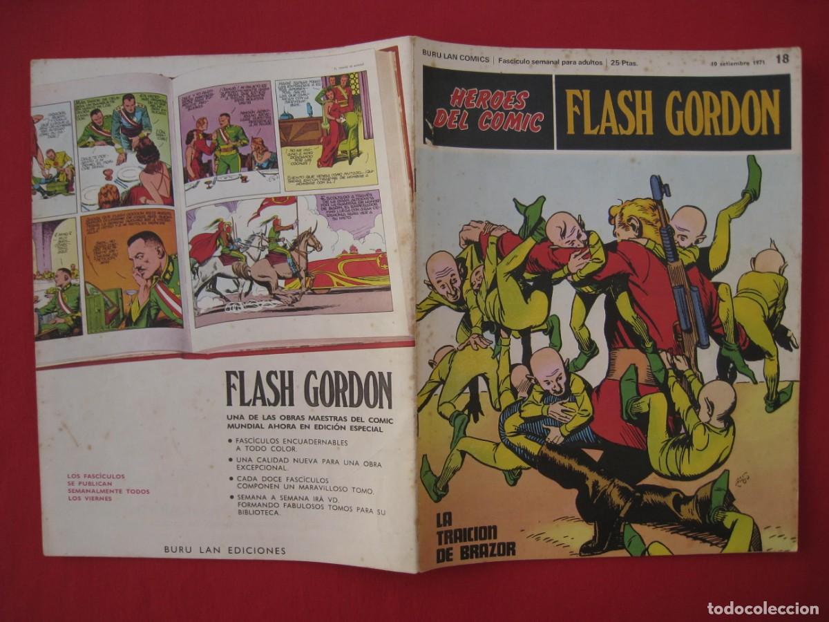 C&oacute;mics: HEROES DEL COMIC - FLASH GORDON - N&ordm; 18 - EDICIONES BURU LAN. - Foto 2