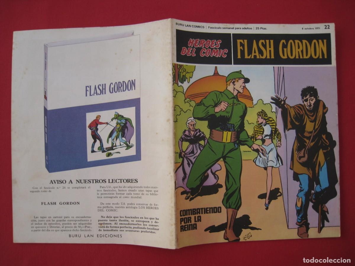 C&oacute;mics: HEROES DEL COMIC - FLASH GORDON - N&ordm; 22 - EDICIONES BURU LAN. - Foto 2