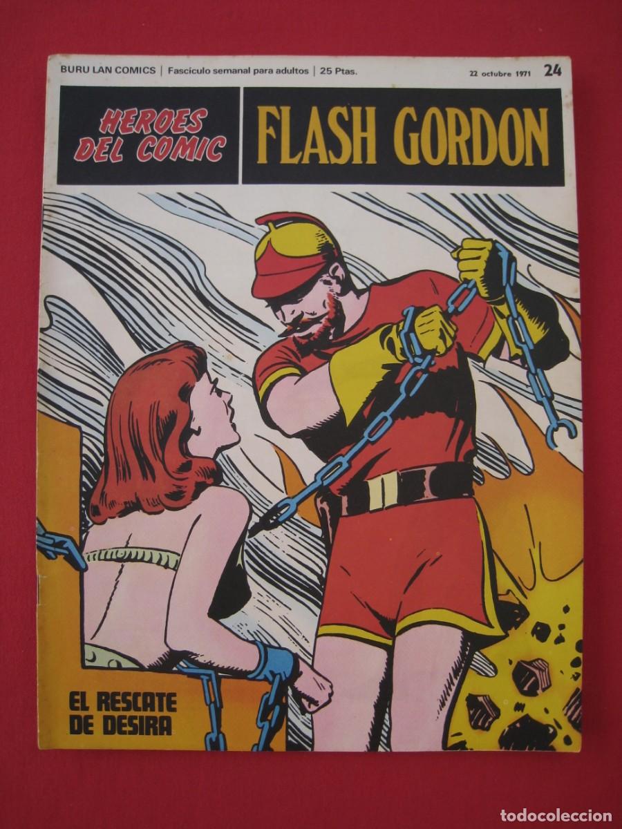 C&oacute;mics: HEROES DEL COMIC - FLASH GORDON - N&ordm; 24 - EDICIONES BURU LAN. - Foto 1
