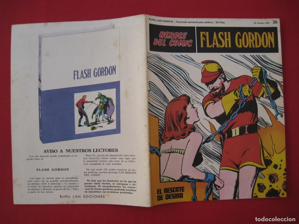 C&oacute;mics: HEROES DEL COMIC - FLASH GORDON - N&ordm; 24 - EDICIONES BURU LAN. - Foto 2